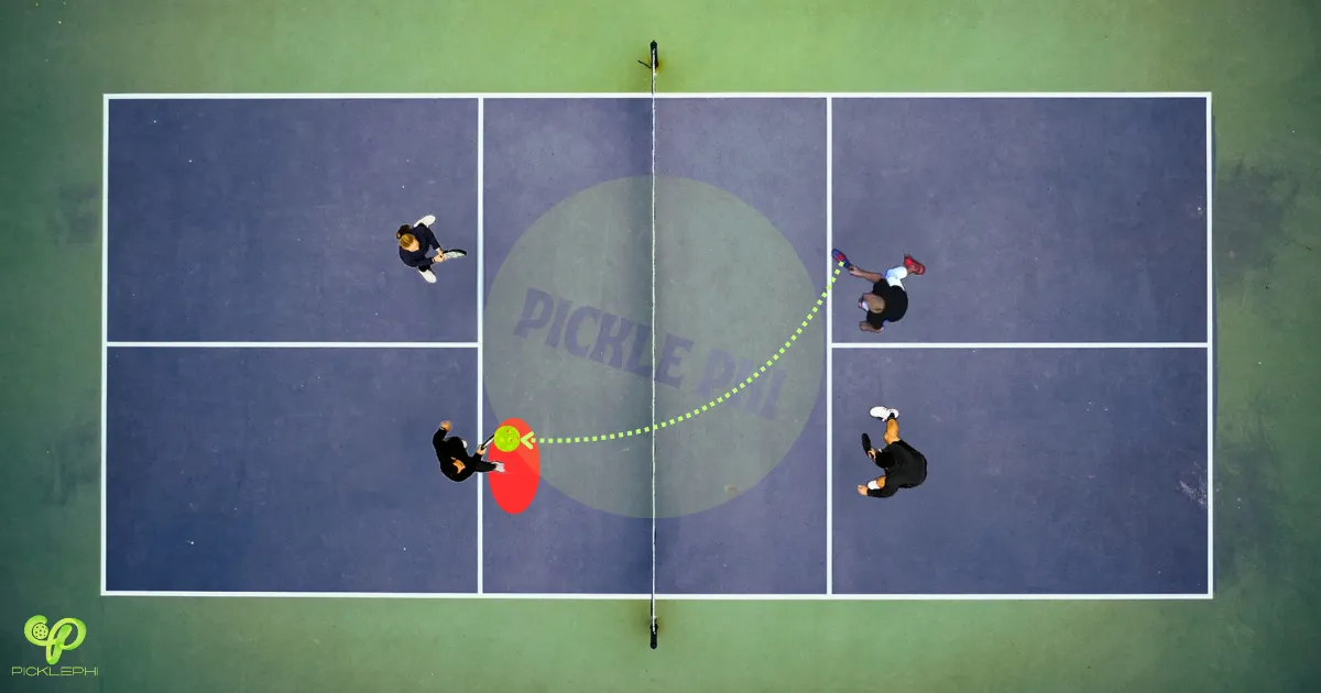 Pickleball non-volley zone fault