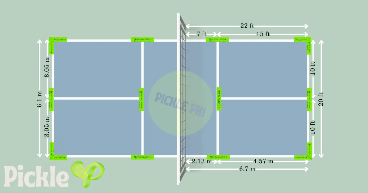 Pickleball Court Marker Kit for driveway